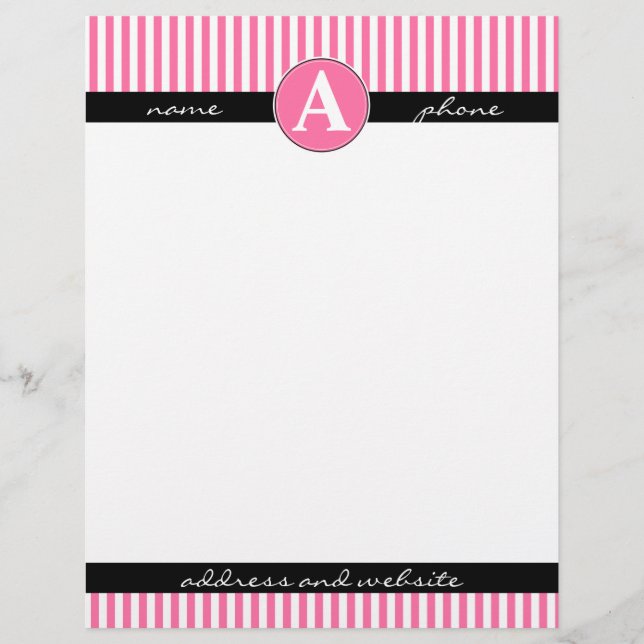 Papel timbrado, personalizado y monograma (Anverso)