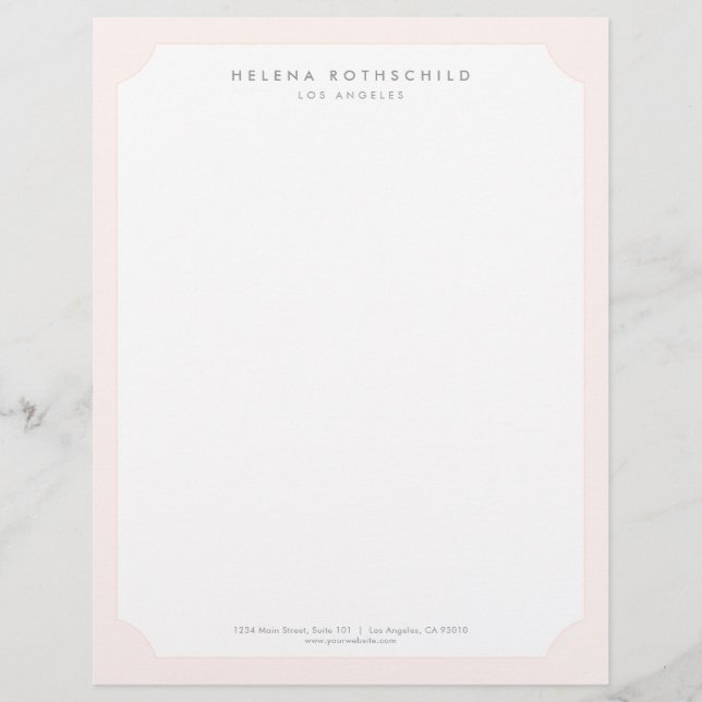 Papel Timbrado Profesional de Boutique de Lujo (Anverso)