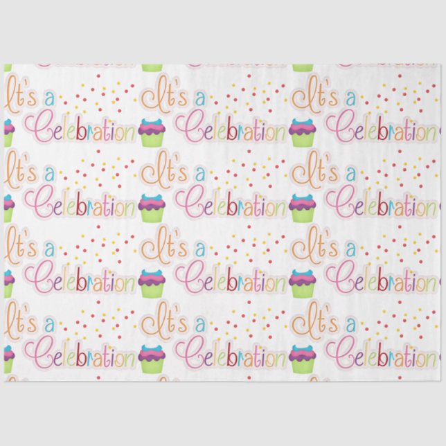 Papel Tissues Es Una Celebración (Anverso)