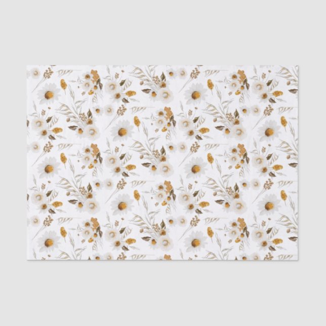 Papel tisú botánico floral (Anverso)