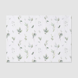 Papel tisú de follaje verde