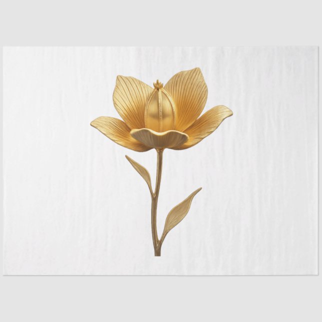 Papel Tisu Flor de Oro (Anverso)