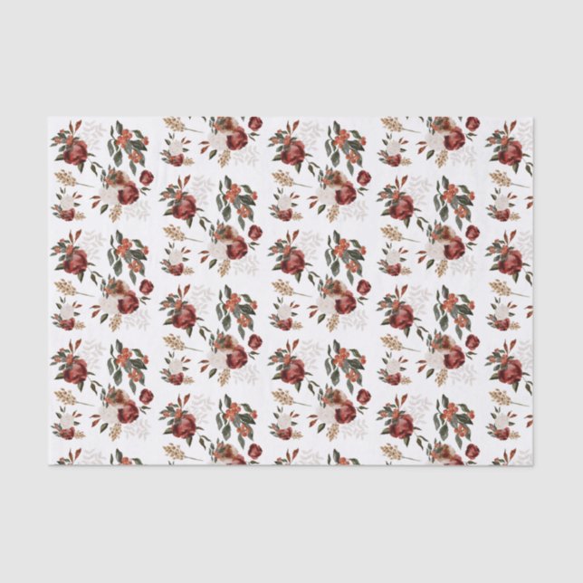 Papel tisú floral y botánico (Anverso)