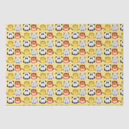 Papel tisular de animales al estilo kawaii