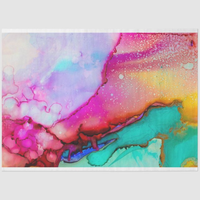 papel tisular de color de agua en primavera (Anverso)