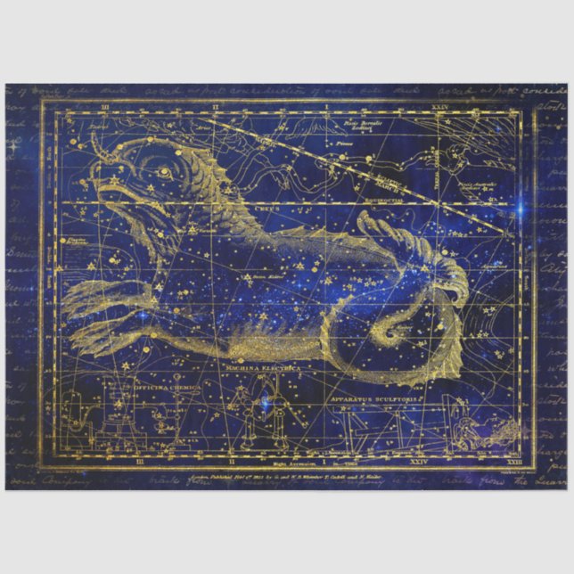 papel tisular de constelación de ceto (Anverso)