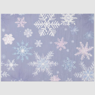 papel tisular de copos de nieve de cristal