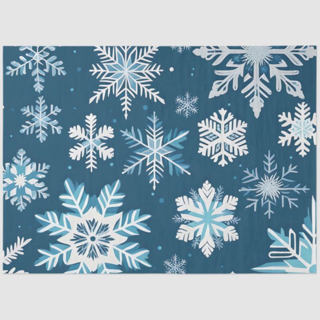 papel tisular para cristales de copo de nieve (Anverso)