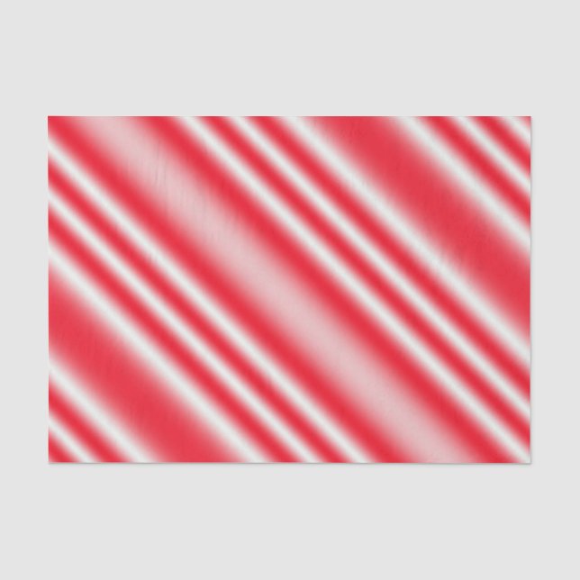 Papel tisular rayado de vaina roja y blanca (Anverso)
