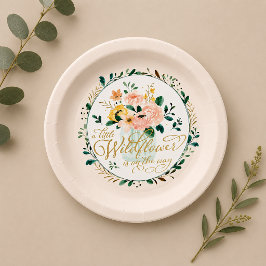 Papel Una pequeña flor silvestre está en camino Plato de