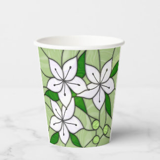 Papel Vasos de Vidrio Teñido