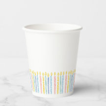 Vasos para velas de fiesta de cumpleaños