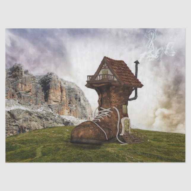 papel viejo de papel higiénico del calzado (Anverso)