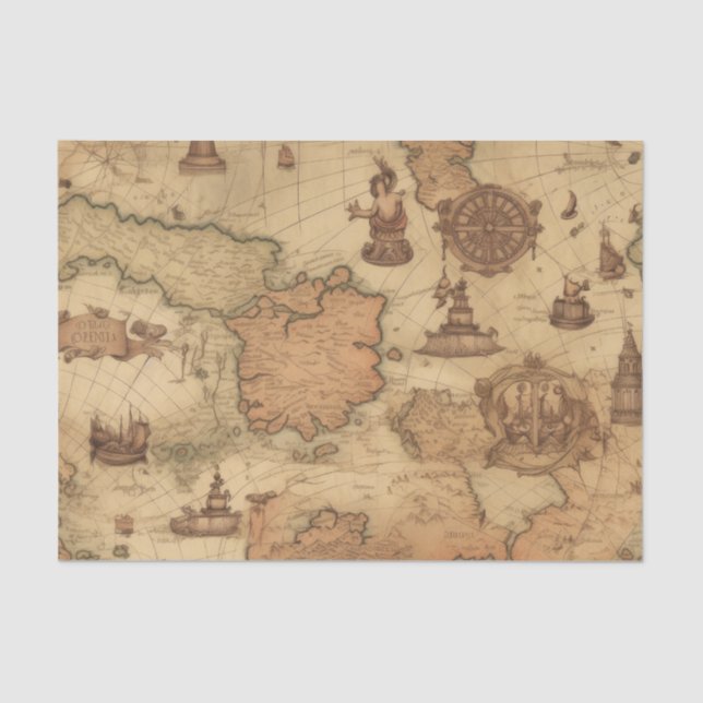 Papel vintage de vóley vintage (Anverso)