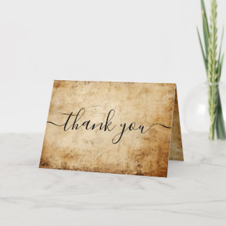 Papel Vintage Sepia Personalizado Agradecimiento T