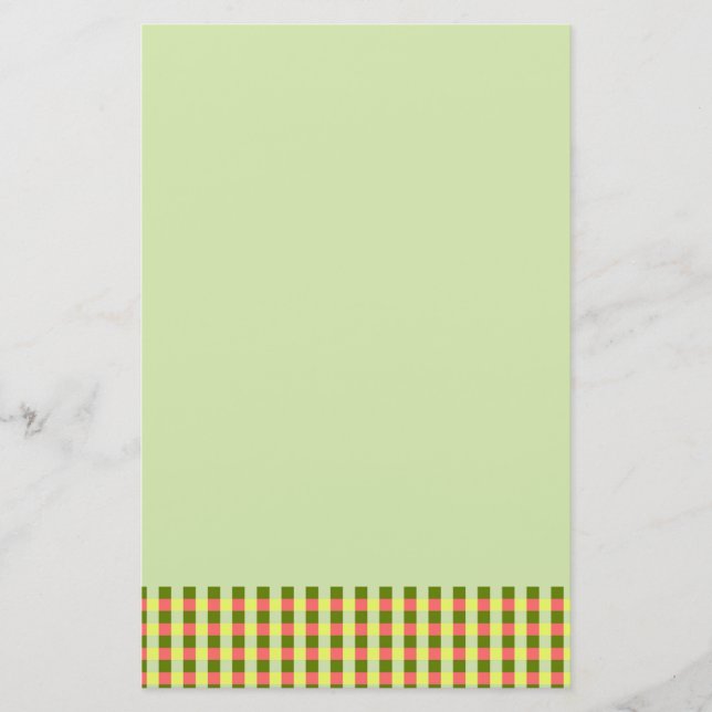 Papel Watermelon Green Check (Anverso)