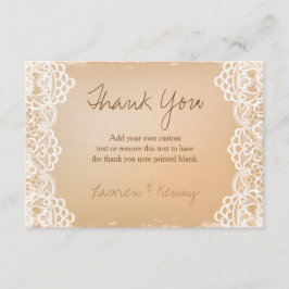 Papel y cordón, gracias las tarjetas