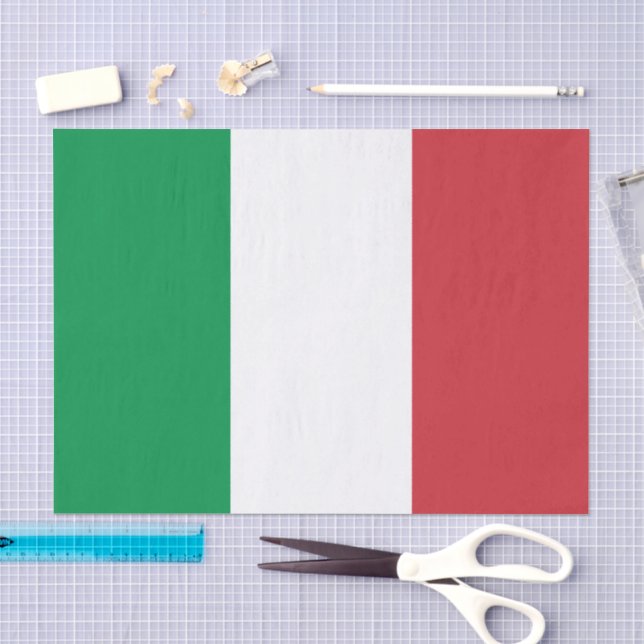 Papel y decoración de moda de la bandera italiana (Artesanía)