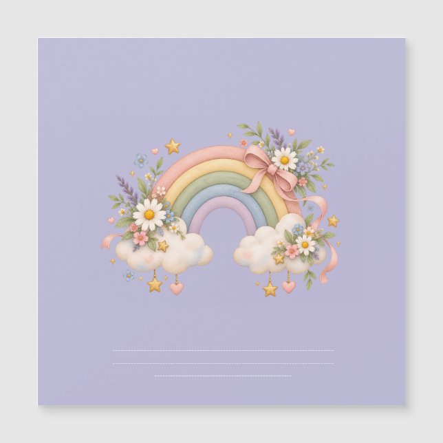 Papelaria Arcoíris Pastel  (Anverso)