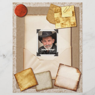 Papelera antigua SU Folleto fotográfico