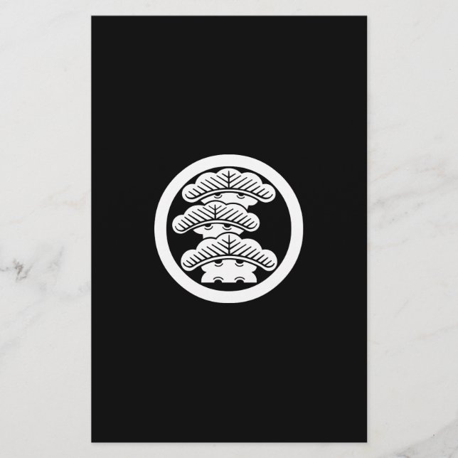 PAPELERÍA 丸に左三階松 (Anverso)
