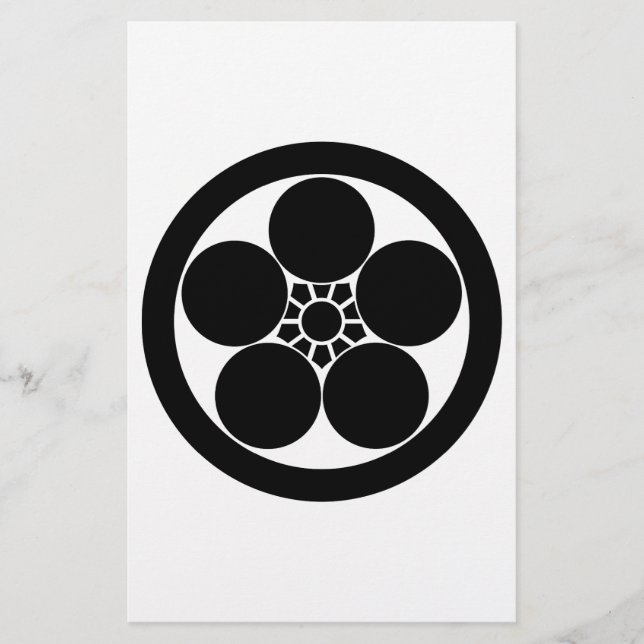 PAPELERÍA 丸に梅鉢 (Anverso)