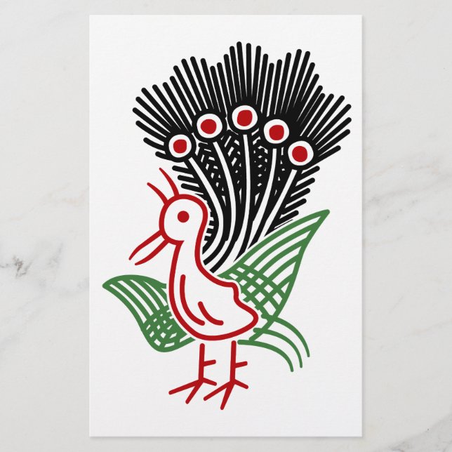 PAPELERÍA 麻雀牌 1索 イーソウロゴのみ-01 (Anverso)