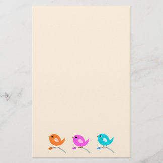 Papelería 3 pájaros lindos
