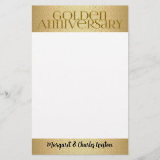 Papelería 50.º Boda de oro nombre del aniversario