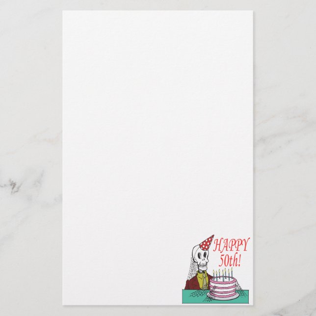Papelería 50.o feliz (Anverso)