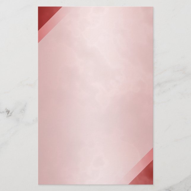 Papelería 5,5" inmóvil de mármol rojo x 8,5" (Anverso)
