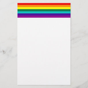 Papelería 7 Rayas Estacionamiento de bandera del orgullo gay
