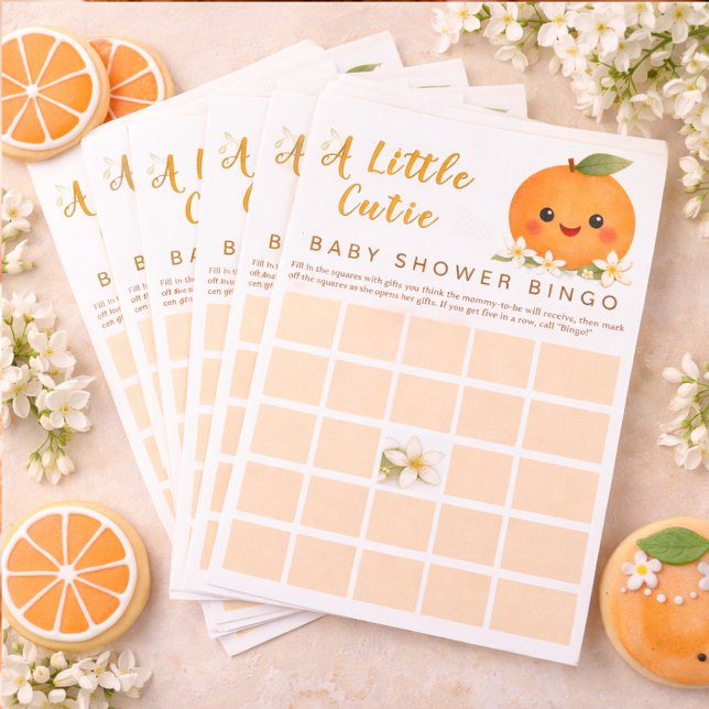 Papelería A Little Cutie -  Baby Shower Bingo Game (Subido por el creador)