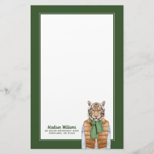 Papelería Abajo el tigre del chaleco el añade su nombre