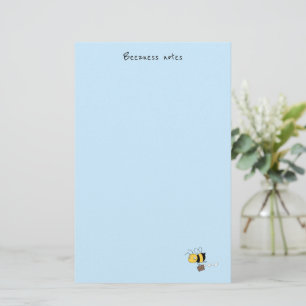 Papelería Abeja de negocios, abeja cansada y estresada que s
