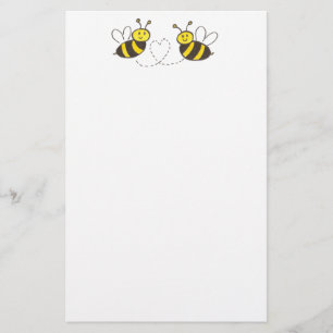 Papelería Abejas de la miel con el corazón