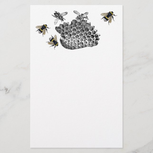 Papelería Abejas ocupadas (Anverso)
