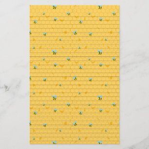 Papelería Abejas y efectos de escritorio alineados panal