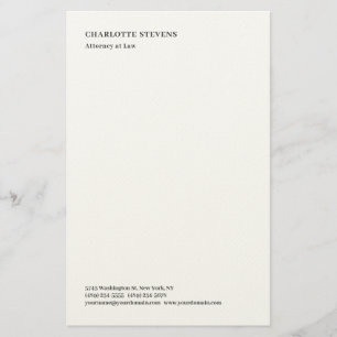 Papelería Abogado Elegante Minimalista Simple