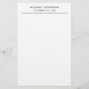 Papelería Abogado Minimalista Clásico Pro