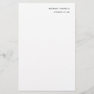 Papelería Abogado Minimalista Clásico Sencillo