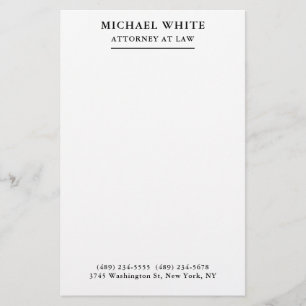 Papelería Abogado Minimalista profesional