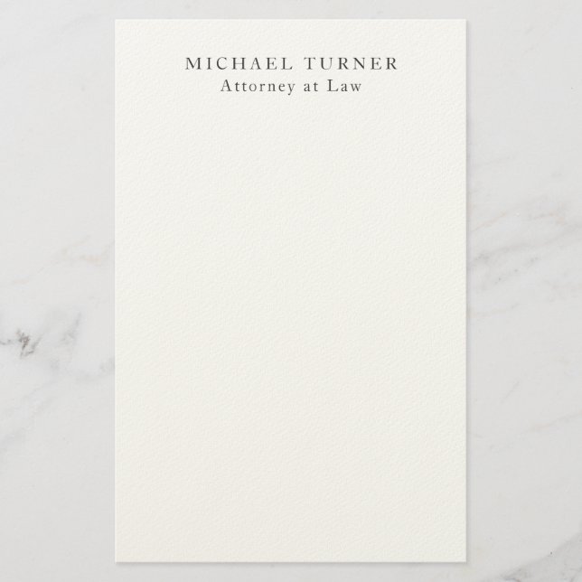 Papelería Abogado profesional minimalista (Anverso)