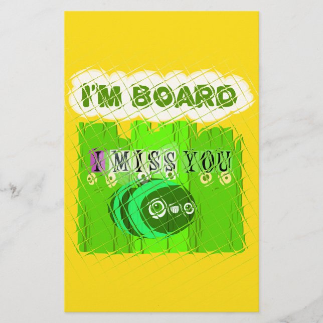 Papelería Aburrido y caprichoso, pero pensando en ti (Anverso)