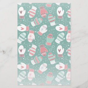 Papelería Acogedores Navidades de invierno miden el patrón e