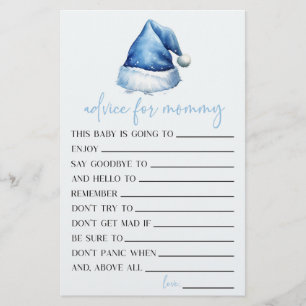 Papelería Actividad de juego de Baby Shower con consejos de