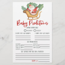 Actividad de predicciones de Baby Shower para Navi