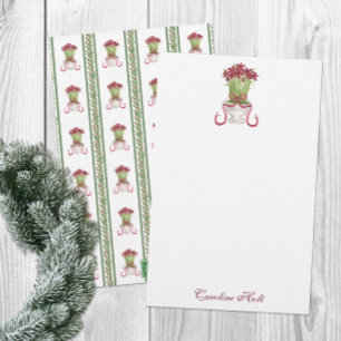 Papelería Acuarela Borgoña Amaryllis Personalizada