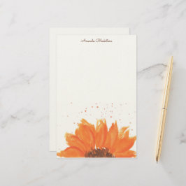 Papelería Acuarela de girasol