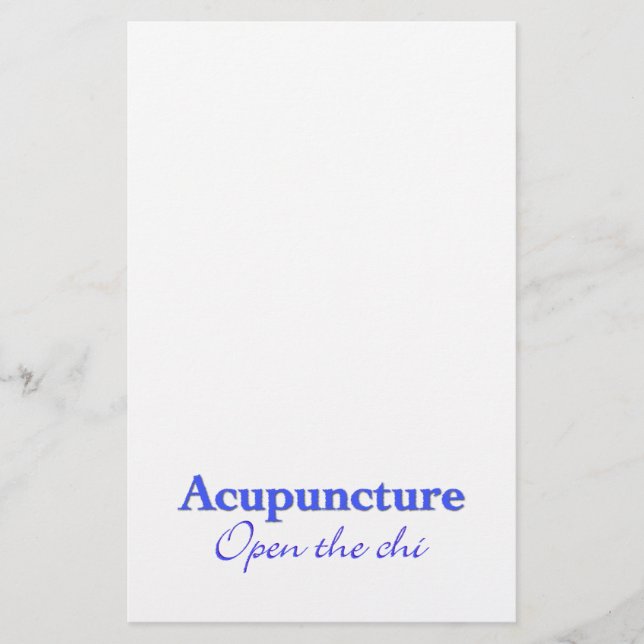 Papelería Acupuntura - Abre el chi (Anverso)